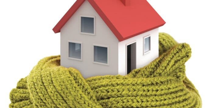 Cavity wall insulation keeps the heat in